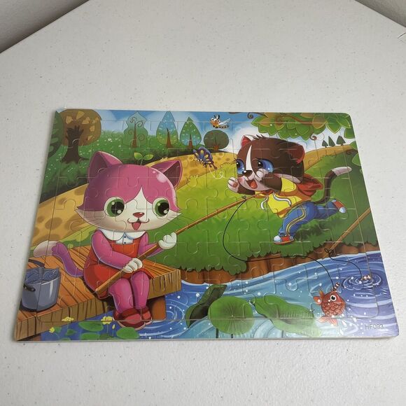 Children’s 60 Piece Jigsaw Puzzles Two Pack 8.5” x 11.5” Animals Kids Dinosaur - Picture 3 of 3